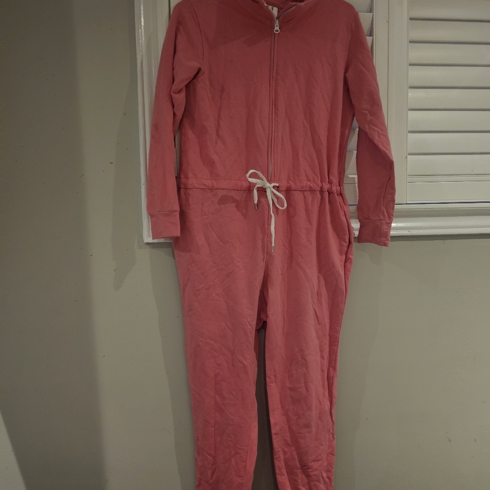 Pink Zip-Up Jumpsuit